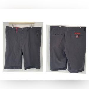 Red Bull Energy Drink Distribution Company Uniform Gray Chino Men's Shorts Sz 38